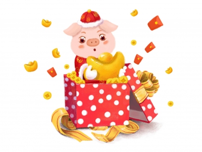 猪年 新年节日插画