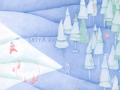 《童时梦》零五：雪地迷藏