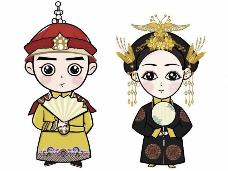 蚂蚁绘:皇上皇后-插画/手绘作品欣赏